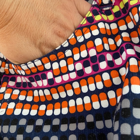 Slanzenger Activewear Golf Tennis Geometric Print Pull On Skirt Skort Sz 6 - Picture 5 of 7